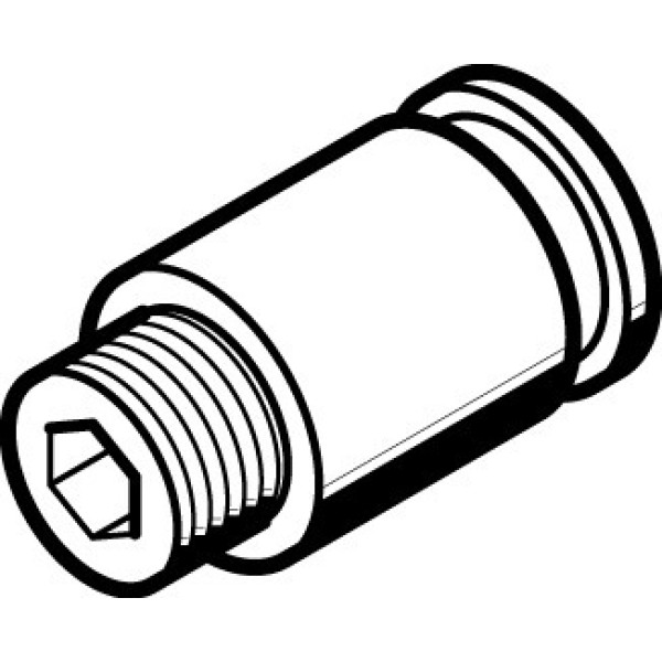 QB-10-32-UNF-3/16-I-U Steckverschraubung