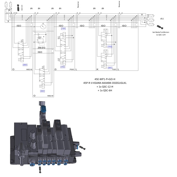 Kundenindividuelle Ventilinsel - OTST460