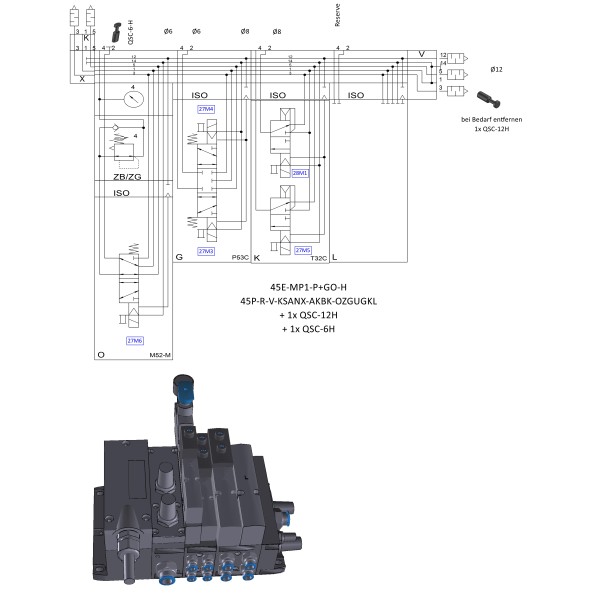 Kundenindividuelle Ventilinsel - OTW800