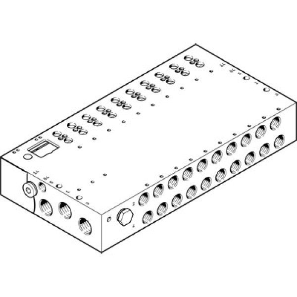 VABM-L1-18W-G38-24-M-G Anschlussleiste