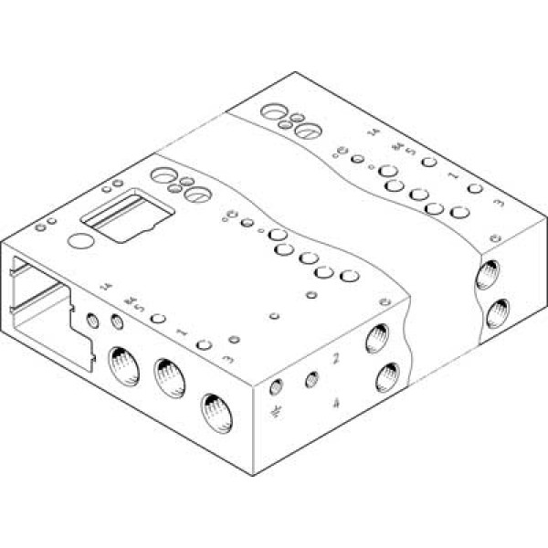 VABM-L1-14W-G14-24-M-GR Anschlussleiste