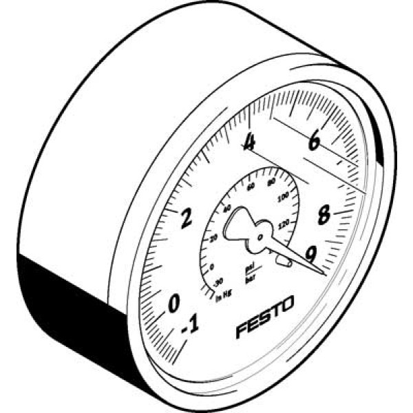 VAM-63-V1/9-R1/4-EN Vakuummeter