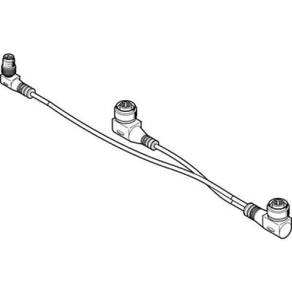 NEDV-L2R1-V7-M12W3-K-0.1L1-N-M8W4-0.2R1 Verbindungsleitung