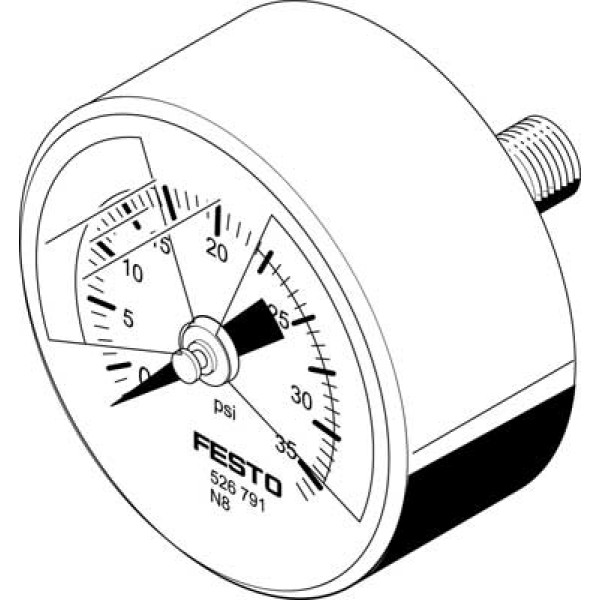 MA-50-36-R1/4-PSI-E-RG Manometer