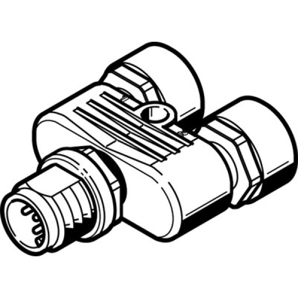 NEDU-L2R1-V10-M12G5-M12G5 T-Steckverbindung