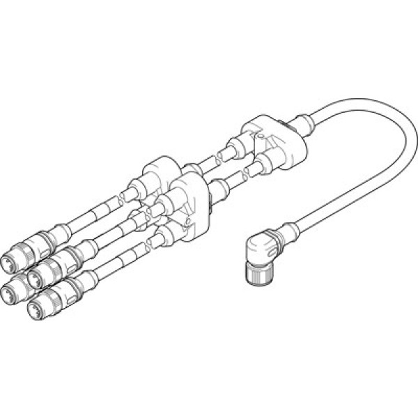 NEFV-V12-M12W8-0.6-M12QG5 Adapter