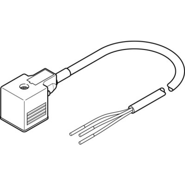 NEBV-A1W3F-P-K-0.6-N-LE3 Verbindungsleitung