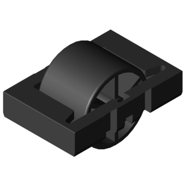 Rolleneinsatz D30 ESD, schwarz ähnlich RAL 9005