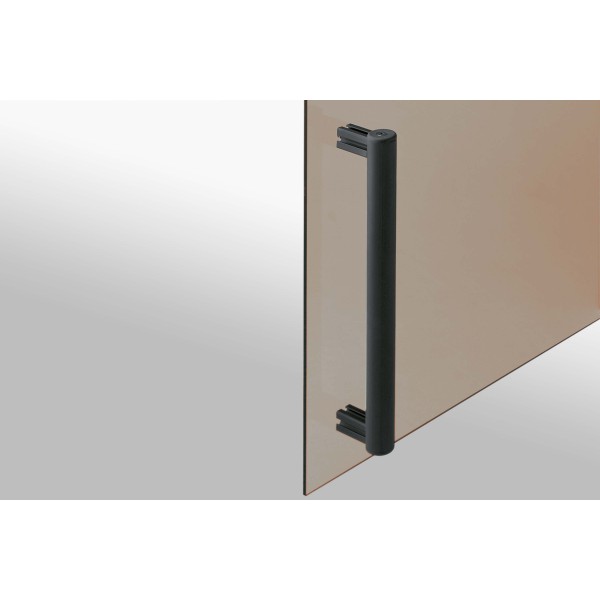 Griff-Abdeckprofil 5 20x4, schwarz, Zuschnitt