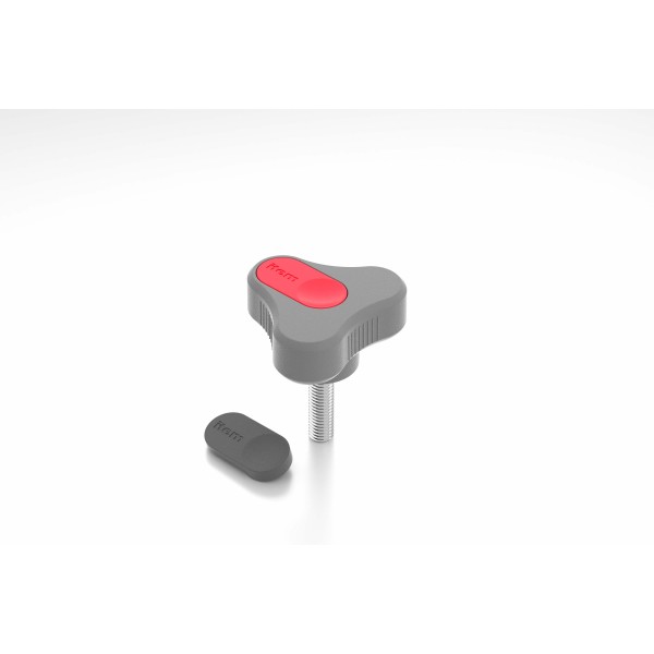 Dreisternschraube Pi D54 M8x30 PA, grau