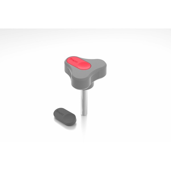 Dreisternschraube Pi D54 M8x45 PA, grau