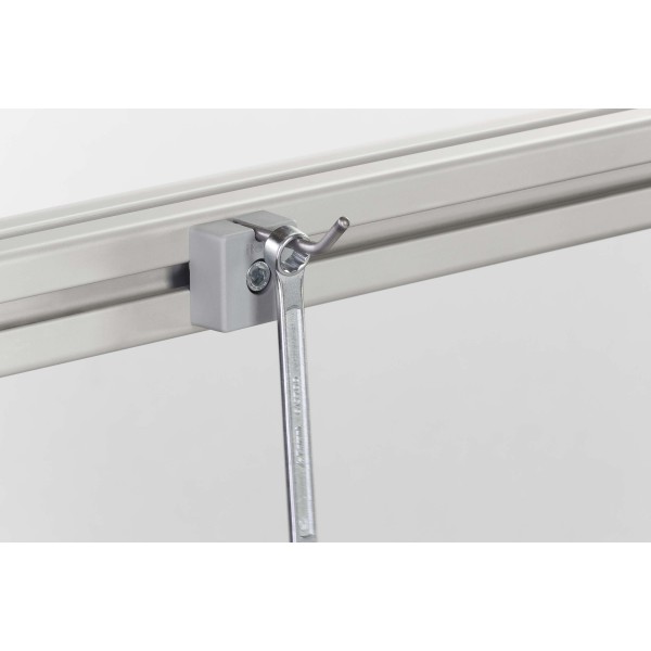 Einzelhaken 8 40x20, grau ähnlich RAL 7042
