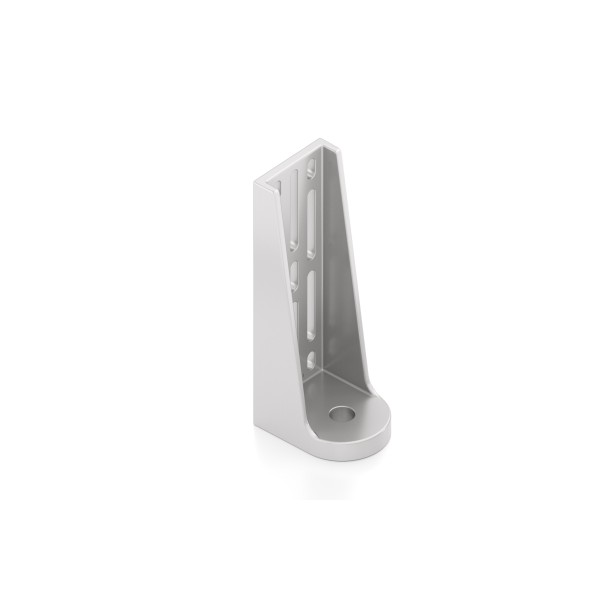 Winkelstellfuß 8-12 240x100, weißaluminium ähnlich RAL 9006