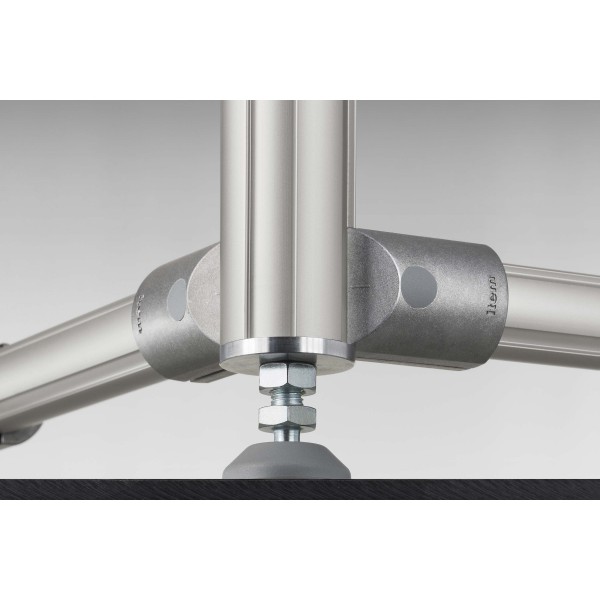 Gewindeeinsatz Profilrohr D40 M10 Al, natur