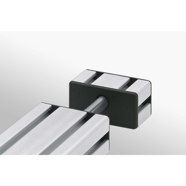 Klemmblock-Abdeckkappe 8 80x40 D14, schwarz