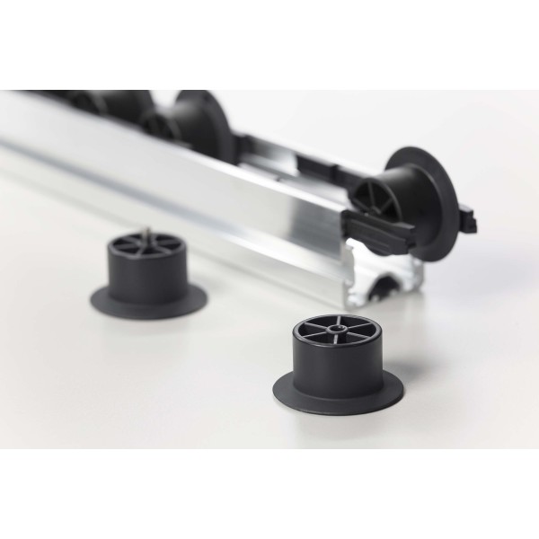 Rolle D30-23 mit Bordscheibe ESD, schwarz ähnlich RAL 9005