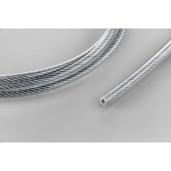 Stahlseil D3 ummantelt, transparent