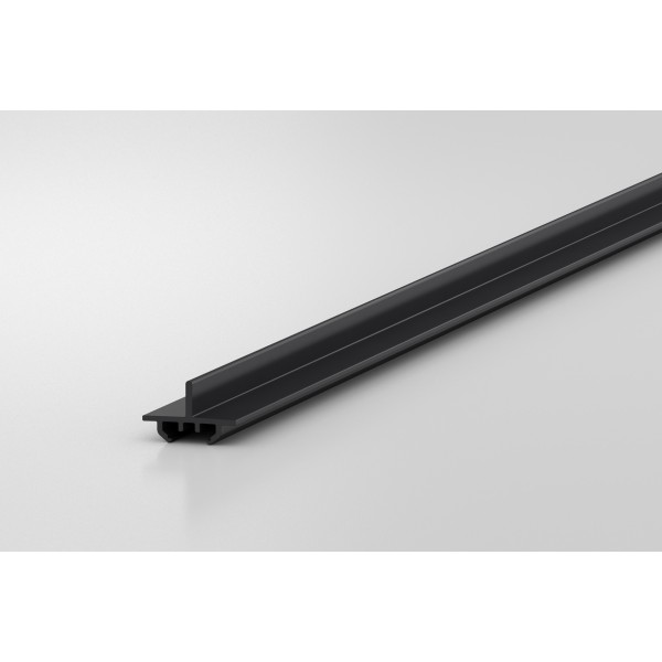 Gleitleiste D30 mit Führungssteg H13 z ESD, schwarz ähnlich RAL 9005