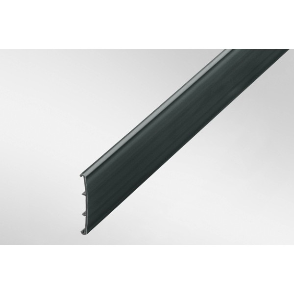 Gleitleiste 48x2, glatt ESD, schwarz ähnlich RAL 9005