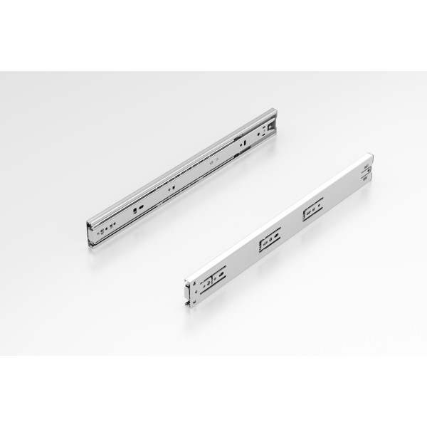 Teleskopschiene 12,7x45,7 L400 mit Soft Close, Vollauszug, verzinkt