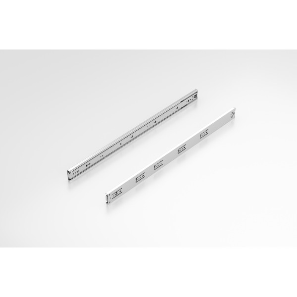 Teleskopschiene 12,7x45,7 L700 mit Soft Close, Vollauszug, verzinkt