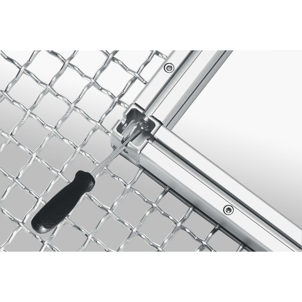 Klemmprofil-Kreuzverbinder 8 40x40, weißaluminium ähnlich RAL 9006