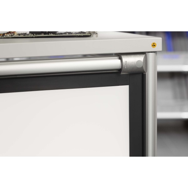 Einfassprofil D30 3-5mm ESD, schwarz ähnlich RAL 9005