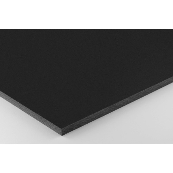 Vollkunststoff 4mm, schwarz ähnlich RAL 9017