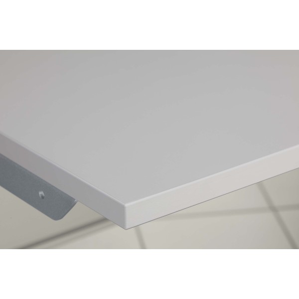 Tischplatte 25-1200x600 kunststoffbeschichtet, grau ähnlich RAL 7035
