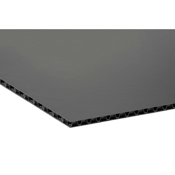 Hohlkammerplatte Con-Pearl® 9,9mm ESD, schwarz