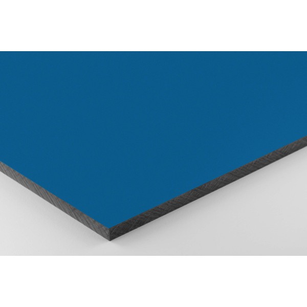 Vollkunststoff 4mm, blau ähnlich RAL 5014