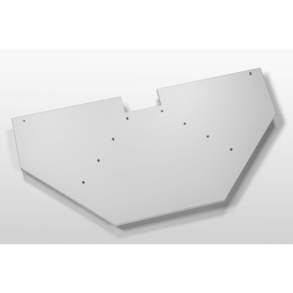 Platte OCTA 25-1110x555 für Plattenträgersatz 8 420-45°, grau ähnlich RAL 7035