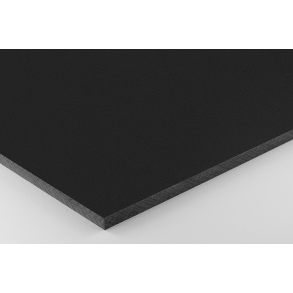 Vollkunststoff 6mm, schwarz ähnlich RAL 9017