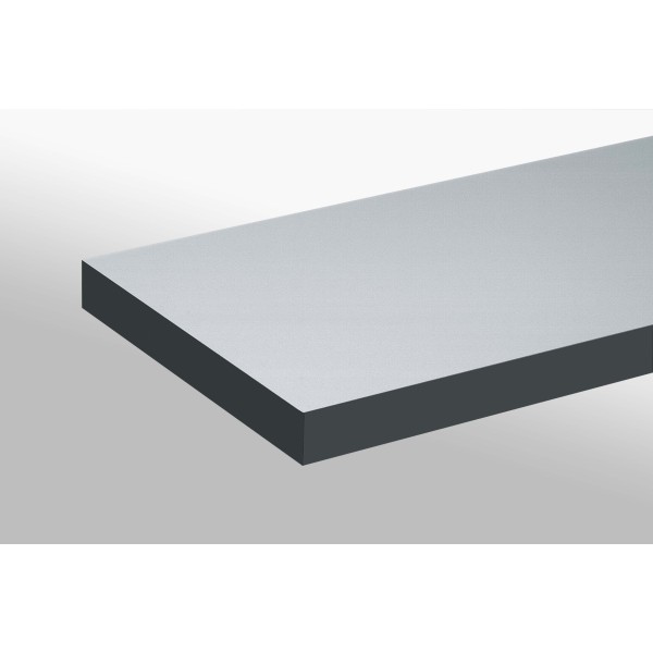 Vollkunststoff 16mm ESD, grau ähnlich RAL 7035