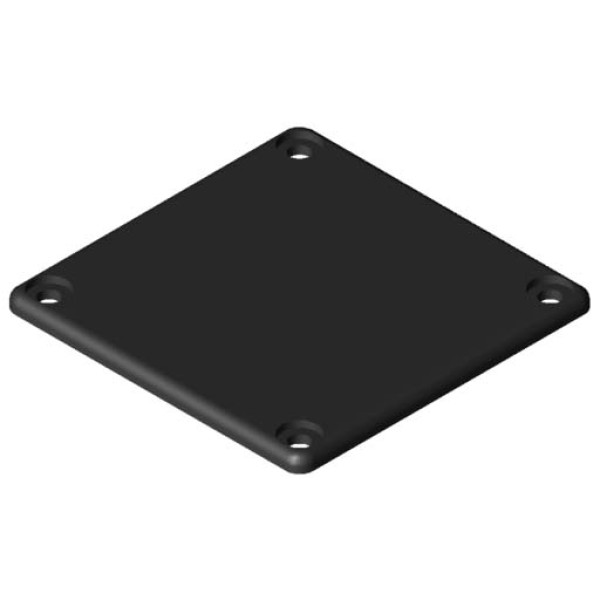 Kanal-Abdeckkappe 80x80, schwarz