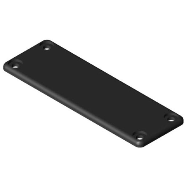 Kanal-Abdeckkappe 120x40, schwarz