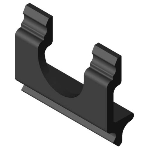 Durchführung Wand 40, schwarz