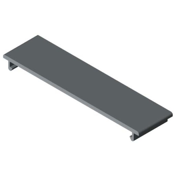 Deckelprofil D80 K, grau ähnlich RAL 7042, Zuschnitt