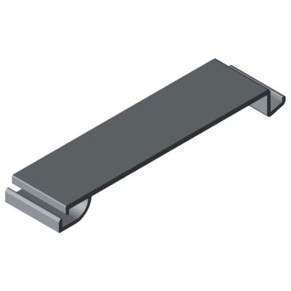 Verriegelung 80 Kanalprofil K, grau ähnlich RAL 7042
