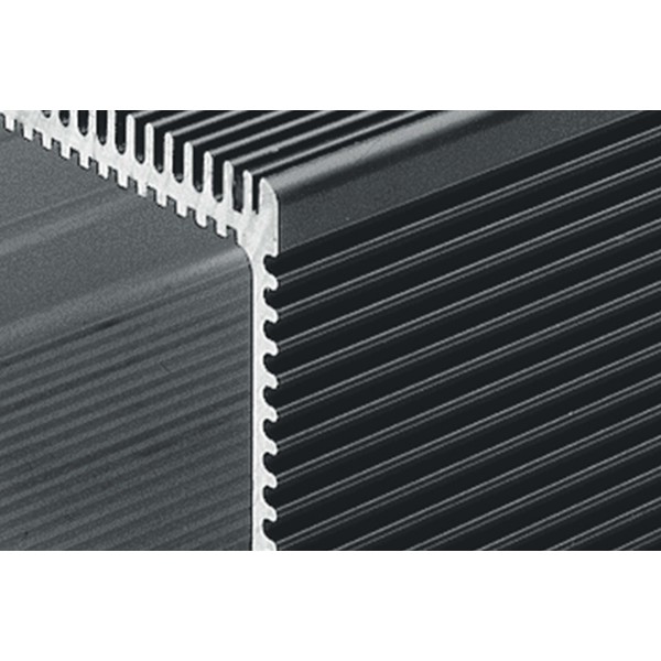 Elektronikgehäuse-Profil 8 200x120, schwarz, Zuschnitt