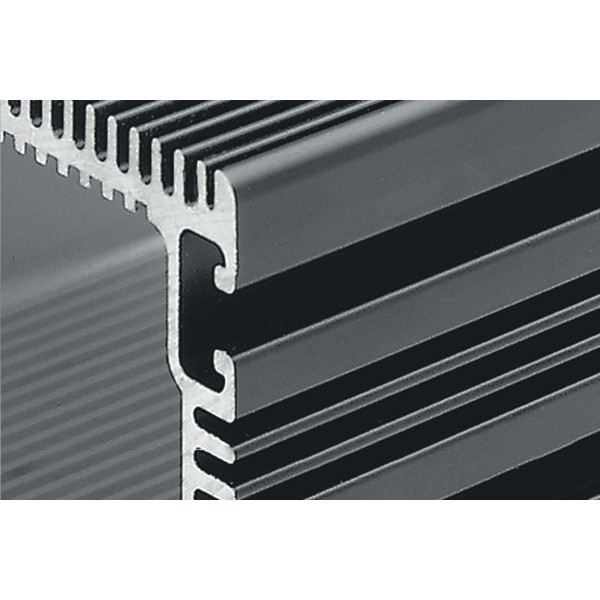 Elektronikgehäuse-Profil 8 120x80, schwarz, Zuschnitt