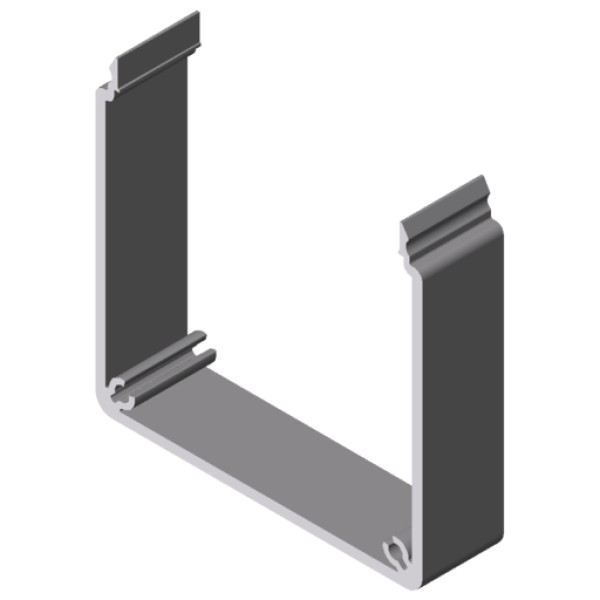 Kanalprofil U 80x80 SE, natur, Zuschnitt