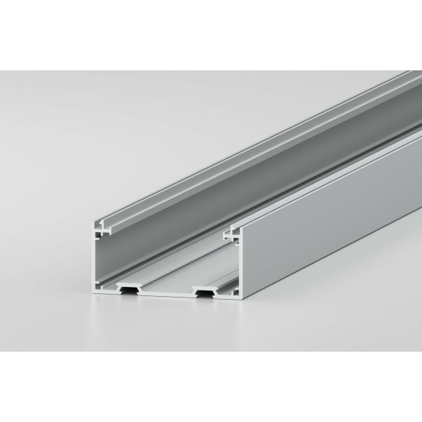Kanalprofil U 80x40 D80 K, grau ähnlich RAL 7042, Zuschnitt