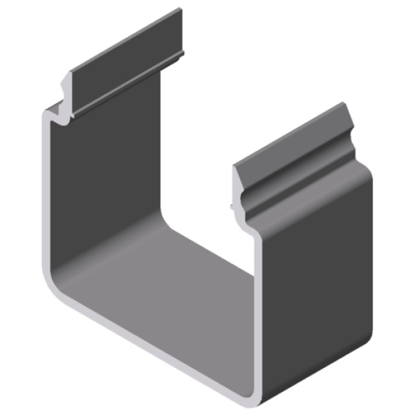 Kanalprofil U 40x40 E, natur