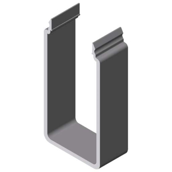 Kanalprofil U 80x40 D40 E, natur, Zuschnitt