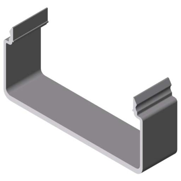 Kanalprofil U 80x40 D80 E, natur, Zuschnitt