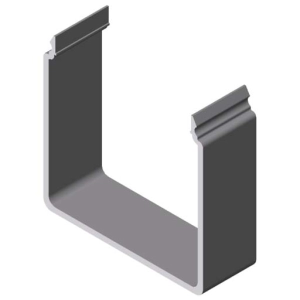 Kanalprofil U 60x60 E, natur