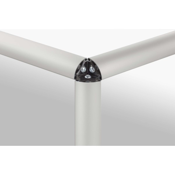 Verbindungssatz 8 R40-90°, grau ähnlich RAL 7042