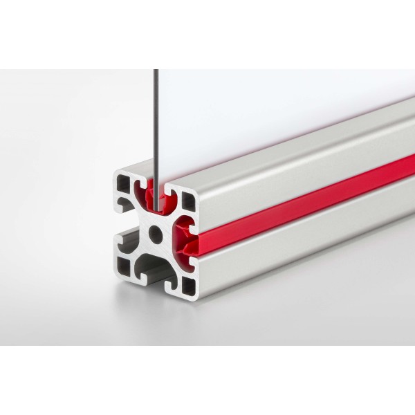 Abdeck- und Einfassprofil 8, rot ähnlich RAL 3003