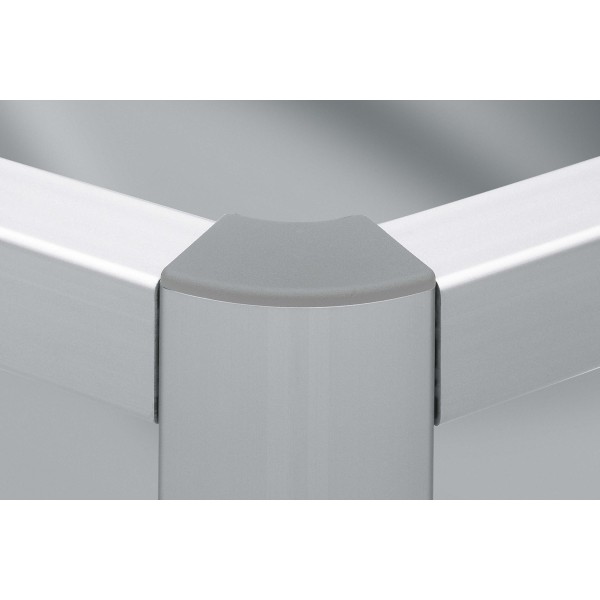 Abdeckkappe 8 R40/80-60°, grau ähnlich RAL 7042